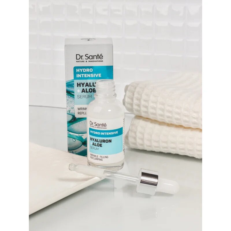 Dr. Santé Hydro Intensive Hyaluron + Aloe intenzivno vlažilni serum za vse tipe kože 30 ml