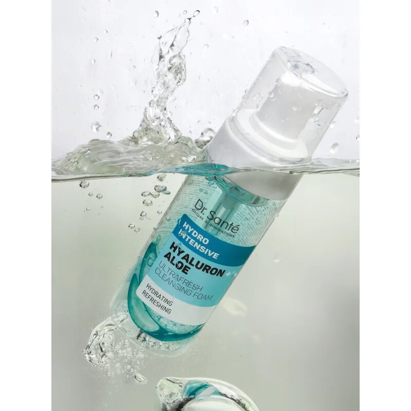 Dr. Santé Hydro Intensive Hyaluron + Aloe vlažilna čistilna pena za vse tipe kože 150 ml