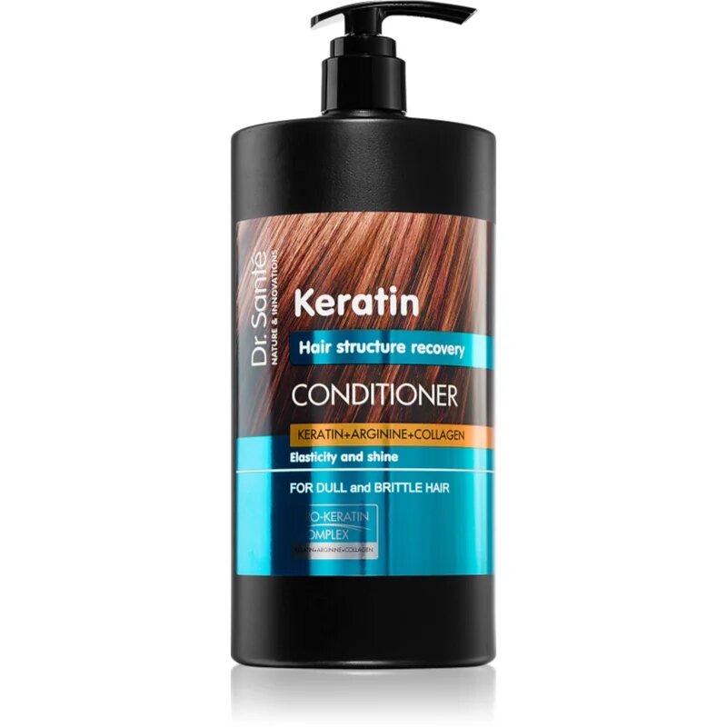 Dr. Santé Keratin regeneracijski balzam za krhke lase brez sijaja 1000 ml