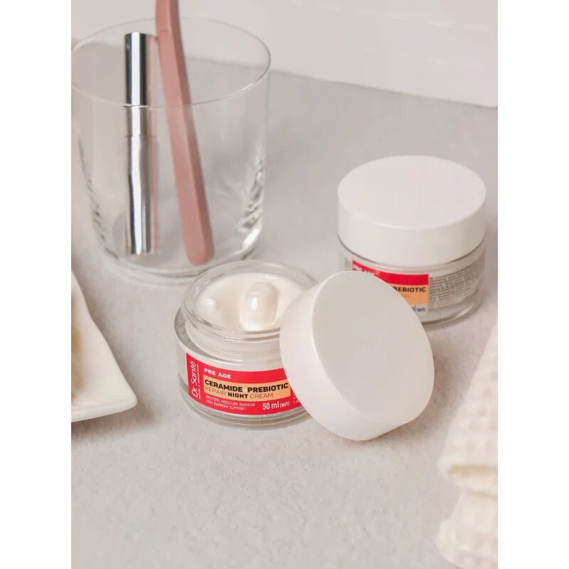 Dr. Santé Pre Age Ceramide + Prebiotic nočna regeneracijska krema za zrelo kožo 50 ml