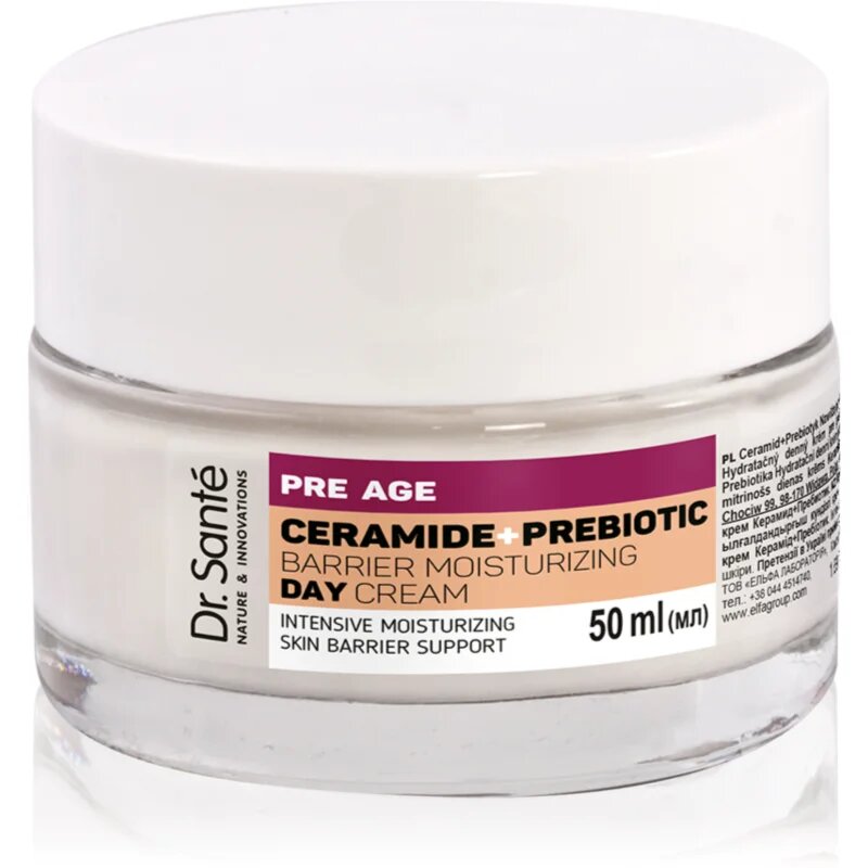 Dr. Santé Pre Age Ceramide + Prebiotic vlažilna dnevna krema za zrelo kožo 50 ml