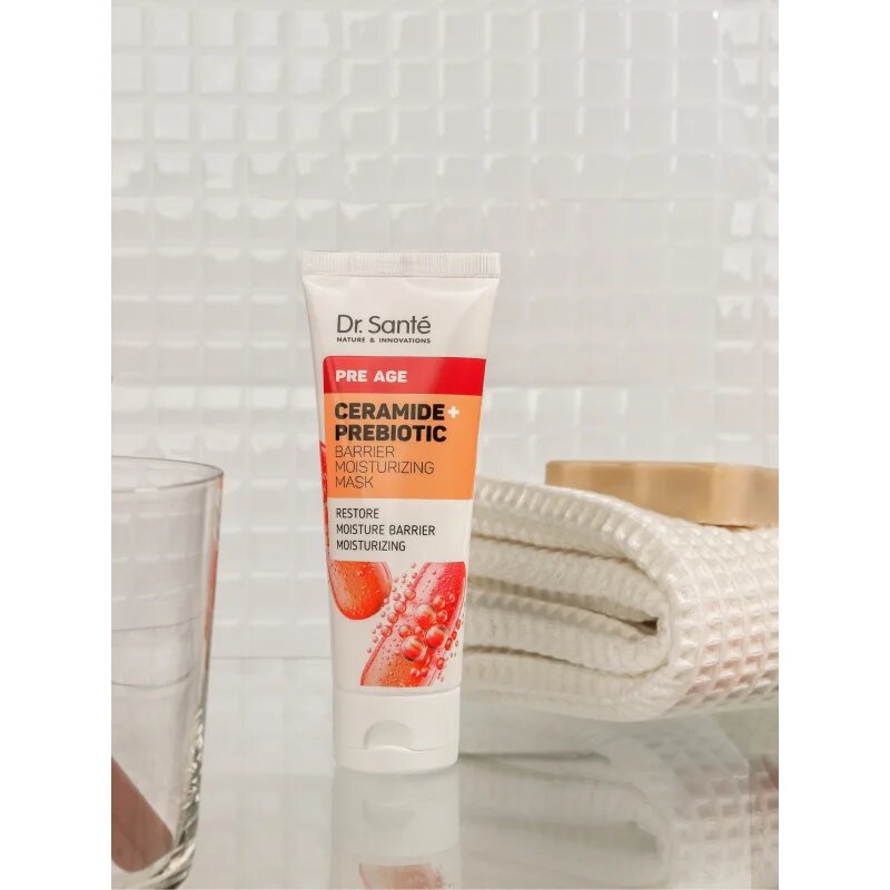 Dr. Santé Pre Age Ceramide + Prebiotic vlažilna maska za zrelo kožo 75 ml