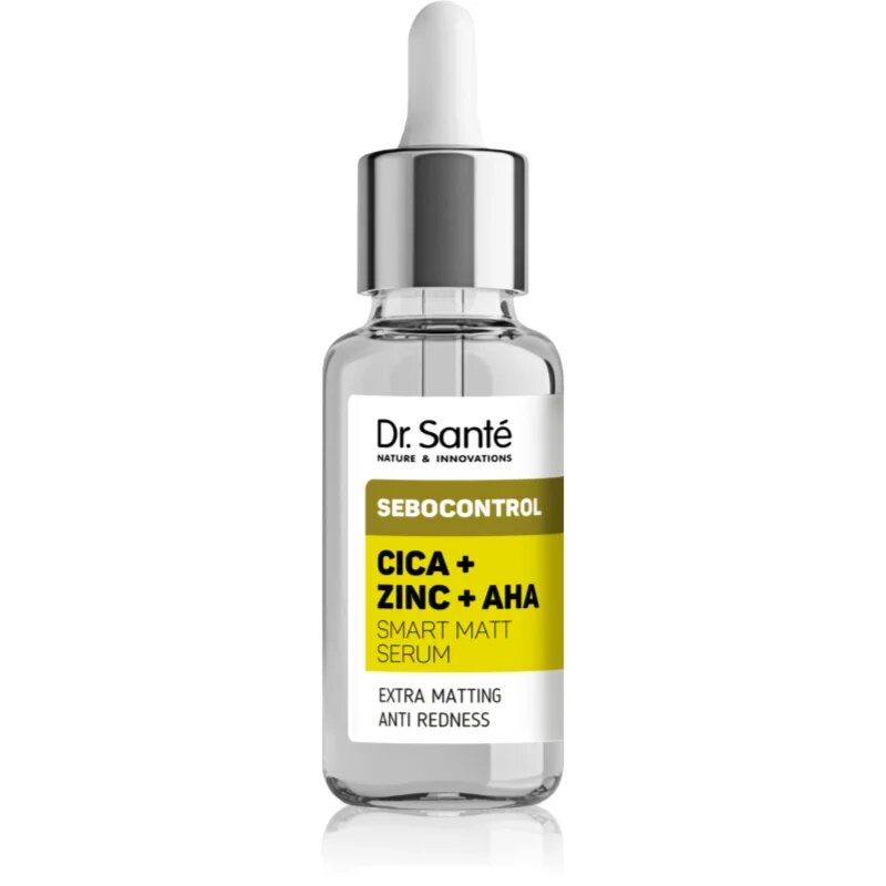 Dr. Santé Sebocontrol Cica + Zinc + AHA matirajoči serum za zmanjšanje razširjenih por 30 ml