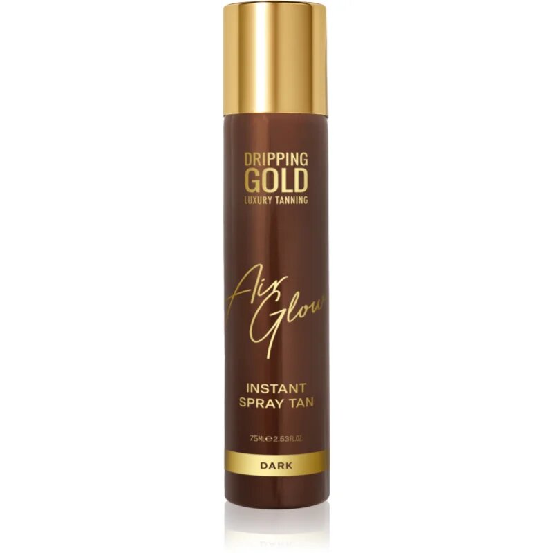 Dripping Gold Air Glow Instant Spray Tan samoporjavitveno pršilo odtenek Dark 75 ml