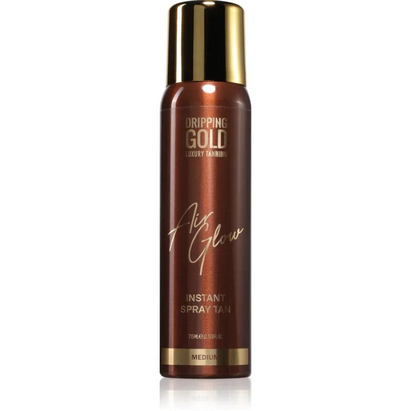 Dripping Gold Air Glow Instant Spray Tan samoporjavitveno pršilo odtenek Medium 75 ml