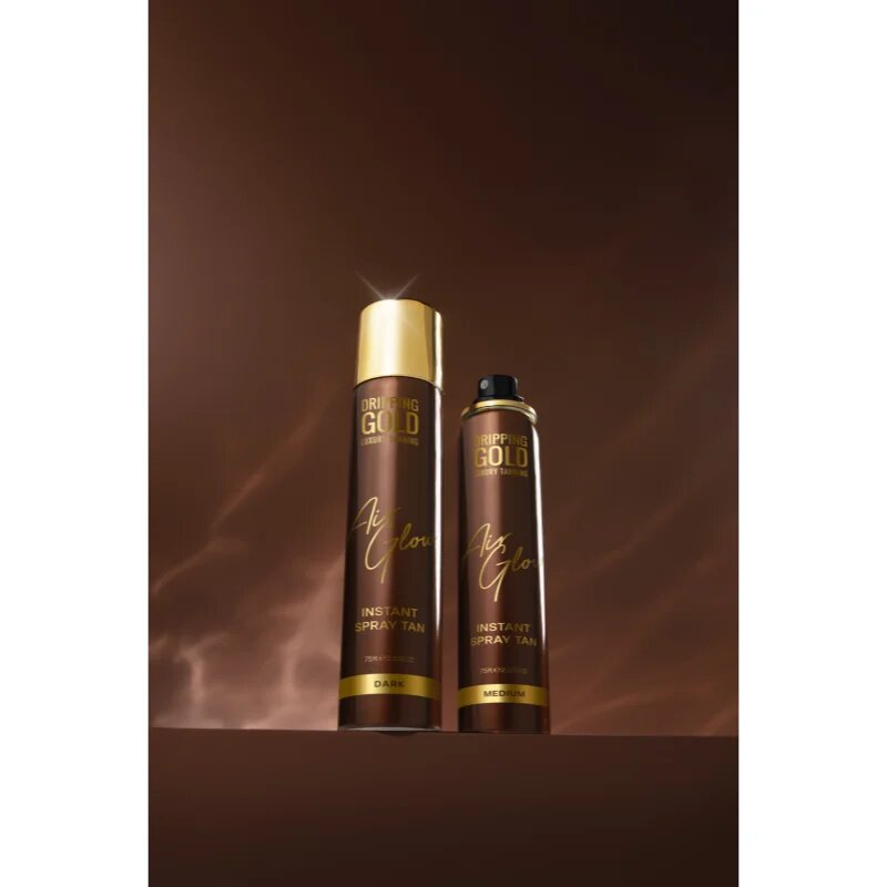 Dripping Gold Air Glow Instant Spray Tan samoporjavitveno pršilo odtenek Medium 75 ml