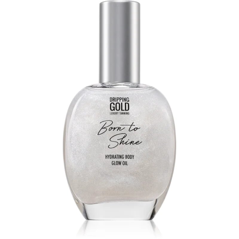 Dripping Gold Born To Shine bleščeče olje za telo odtenek Silver 55 ml