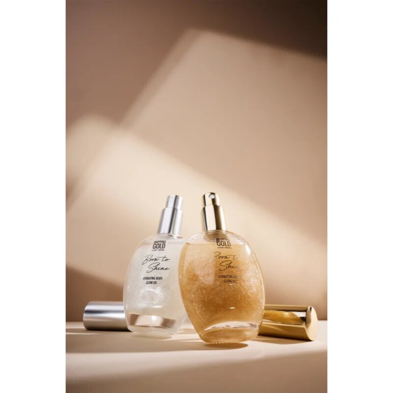 Dripping Gold Born To Shine bleščeče olje za telo odtenek Silver 55 ml