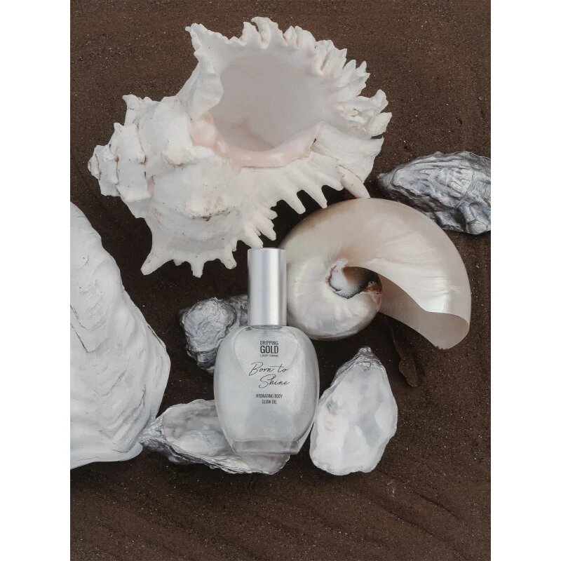 Dripping Gold Born To Shine bleščeče olje za telo odtenek Silver 55 ml