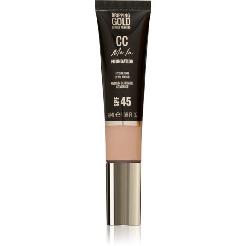 Dripping Gold CC Me In lahki tekoči puder SPF 45 odtenek Sand 3.5 32 ml