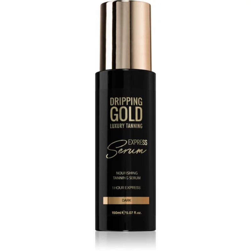 Dripping Gold Express Tanning Serum samoporjavitveni pripravek za telo odtenek Dark 150 ml