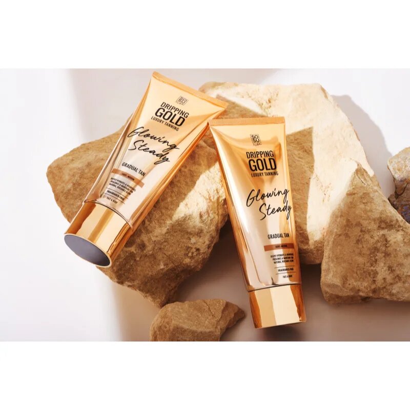 Dripping Gold Glowing Steady samoporjavitvena krema za postopno porjavitev Light - Medium 200 ml