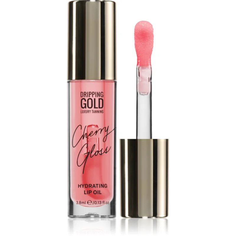 Dripping Gold Hydrating Cherry Gloss olje za ustnice z vlažilnim učinkom odtenek Cherry 38 ml