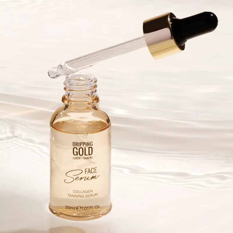 Dripping Gold Luxury Tanning Collagen Face Serum samoporjavitveni serum za obraz s kolagenom 30 ml