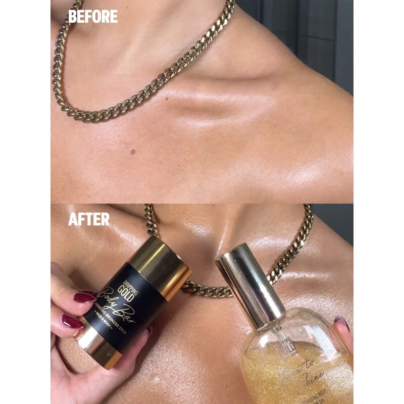 Dripping Gold Luxury Tanning Illuminating Stick posvetlitveni bronzer za obraz in telo odtenek Gold 36 g