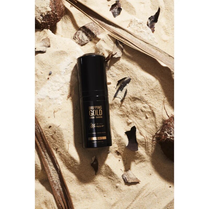 Dripping Gold Luxury Tanning Mini Mousse samoporjavitvena pena za obraz in telo odtenek Medium 90 ml