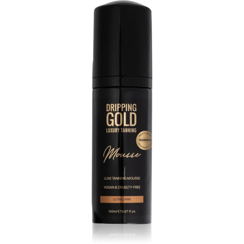 Dripping Gold Luxury Tanning Mousse samoporjavitvena pena odtenek Ultra Dark 150 ml