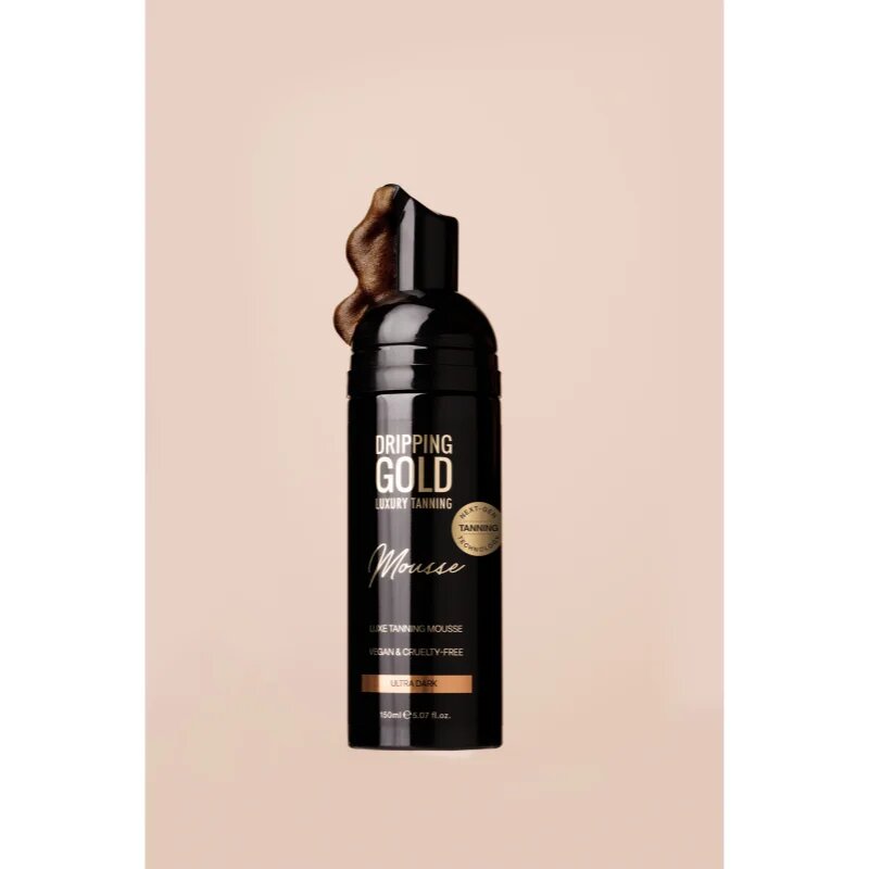 Dripping Gold Luxury Tanning Mousse samoporjavitvena pena odtenek Ultra Dark 150 ml