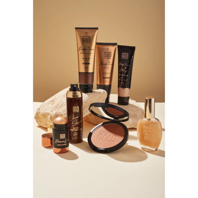 Dripping Gold Luxury Tanning Skin Sheen meglica z bronz učinkom za telo 110 ml