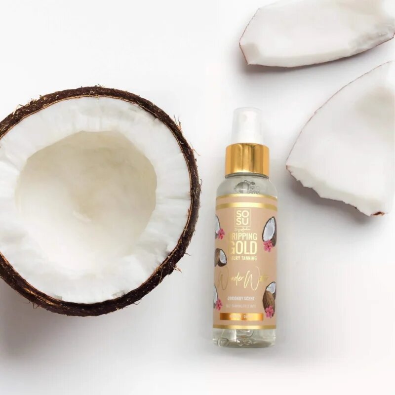 Dripping Gold Wonder Water Coconut samoporjavitvena meglica za obraz Medium - Dark 100 ml