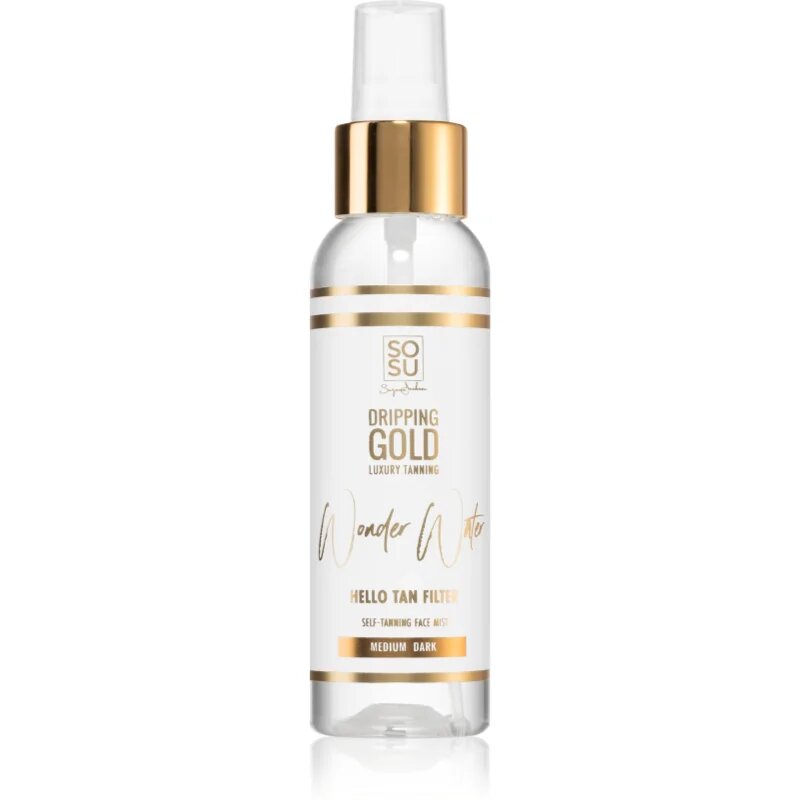 Dripping Gold Wonder Water Hello Tan samoporjavitvena meglica za obraz Medium - Dark 100 ml