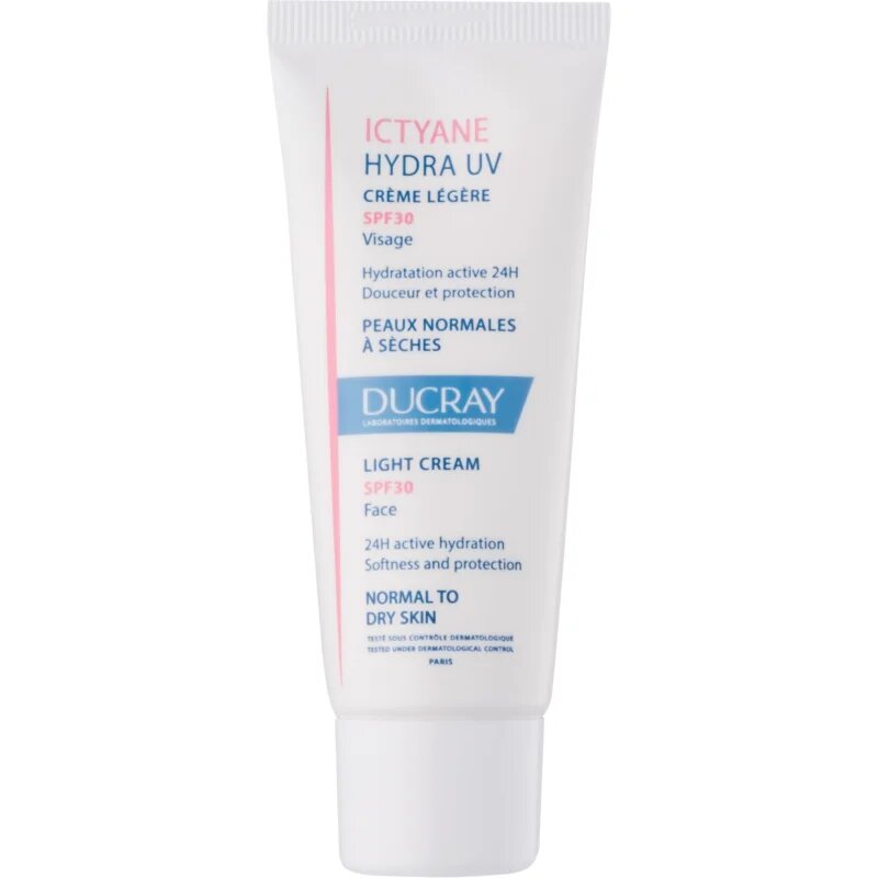 Ducray Ictyane lahka krema za normalno do suho kožo SPF 30 40 ml