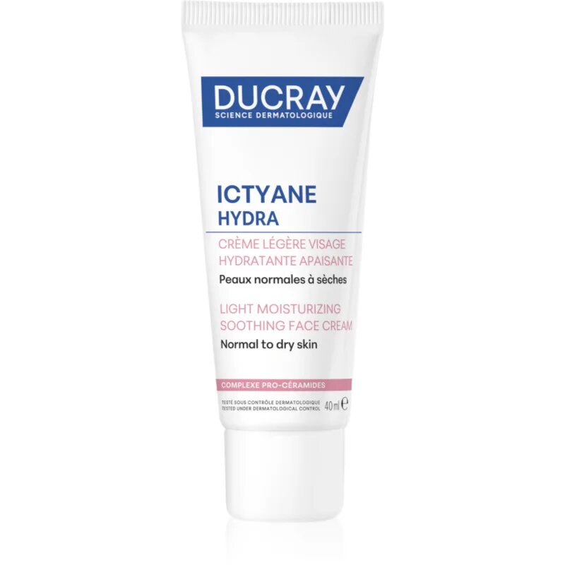 Ducray Ictyane lahka vlažilna krema za normalno in suho kožo 40 ml