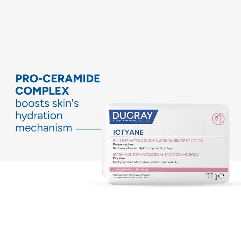 Ducray Ictyane trdo milo za suho kožo 100 g