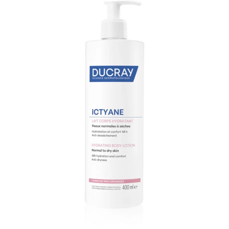 Ducray Ictyane vlažilni losjon za telo za normalno in suho kožo 400 ml