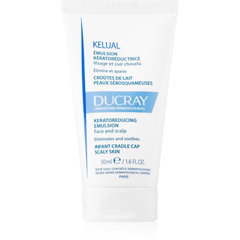 Ducray Kelual Emulsion emulzija za luskavo kožo za otroke od rojstva 50 ml