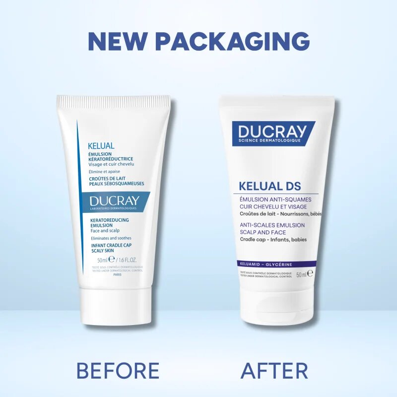Ducray Kelual Emulsion emulzija za luskavo kožo za otroke od rojstva 50 ml