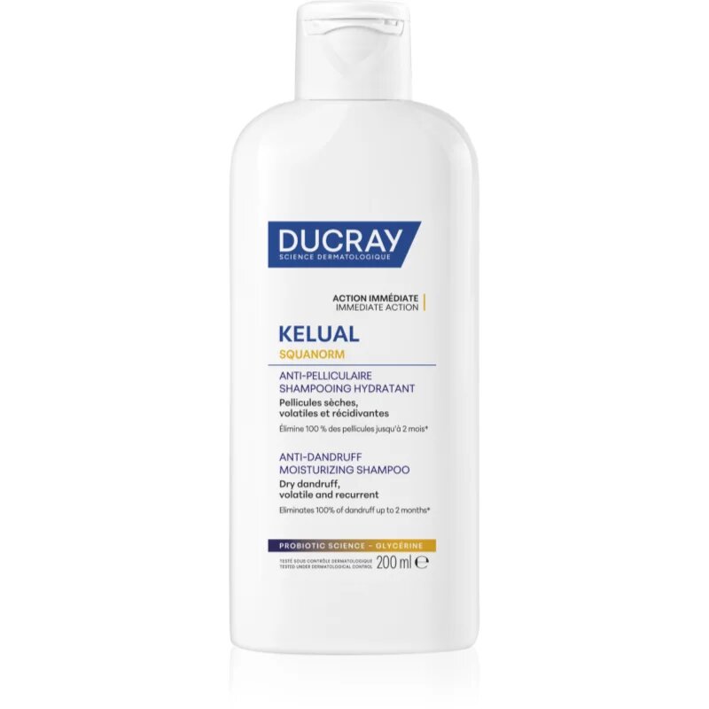 Ducray Kelual Squanorm Moisturizing Treatment Shampoo Dry Dandruff šampon proti suhemu prhljaju 200 ml