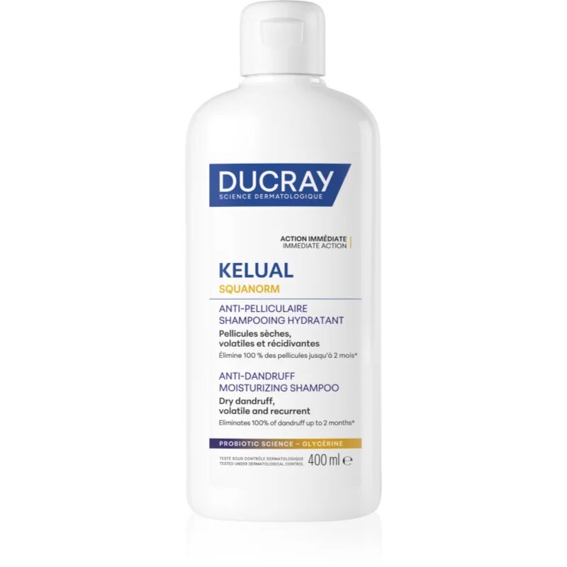 Ducray Kelual Squanorm Moisturizing Treatment Shampoo Dry Dandruff šampon proti suhemu prhljaju 400 ml