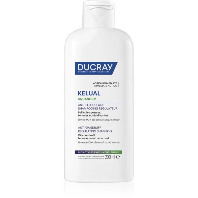 Ducray Kelual Squanorm Regulating Treatment Shampoo Oily Dandruff šampon proti mastnemu prhljaju 200 ml