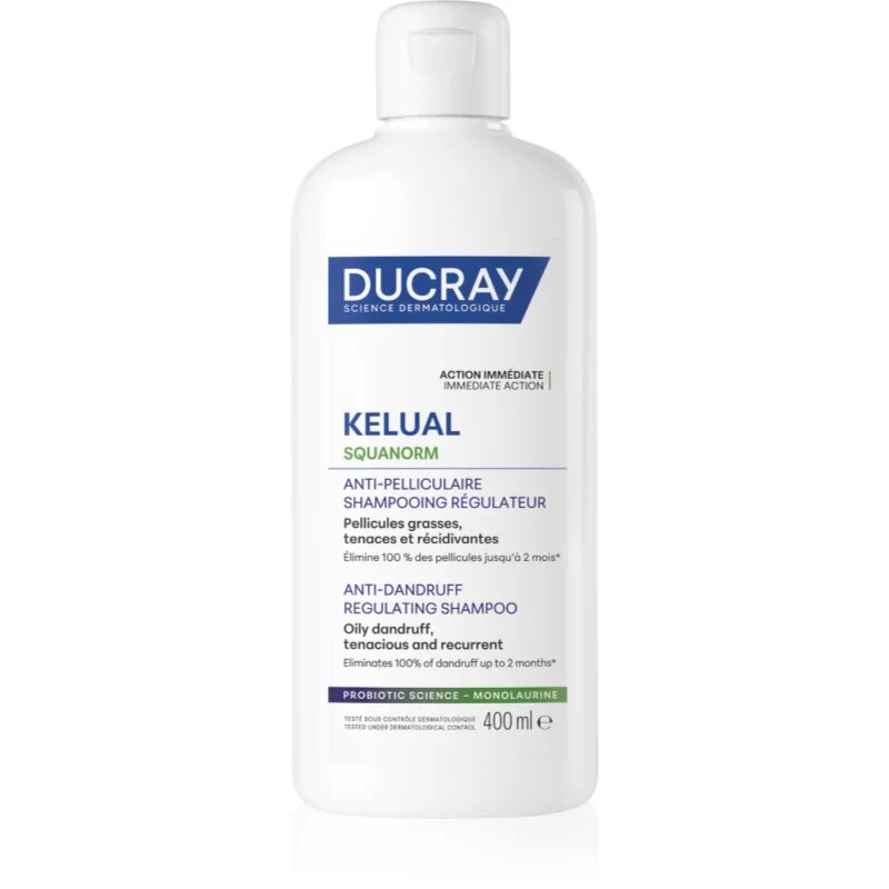 Ducray Kelual Squanorm Regulating Treatment Shampoo Oily Dandruff šampon proti mastnemu prhljaju 400 ml