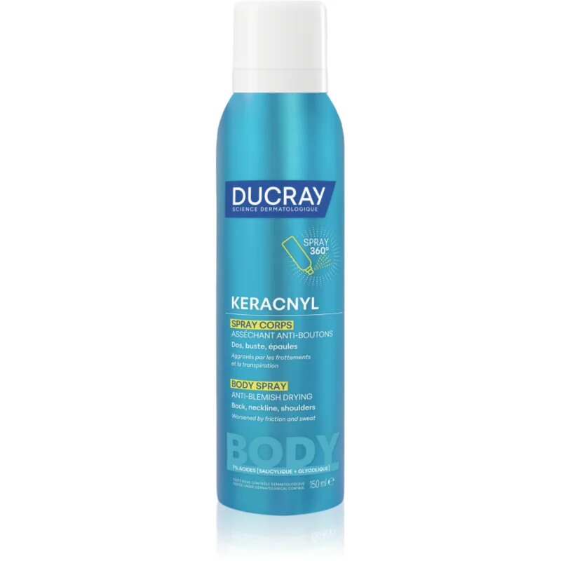 Ducray Keracnyl Body Spray Anti-blemish Drying pršilo za telo proti aknam 150 ml