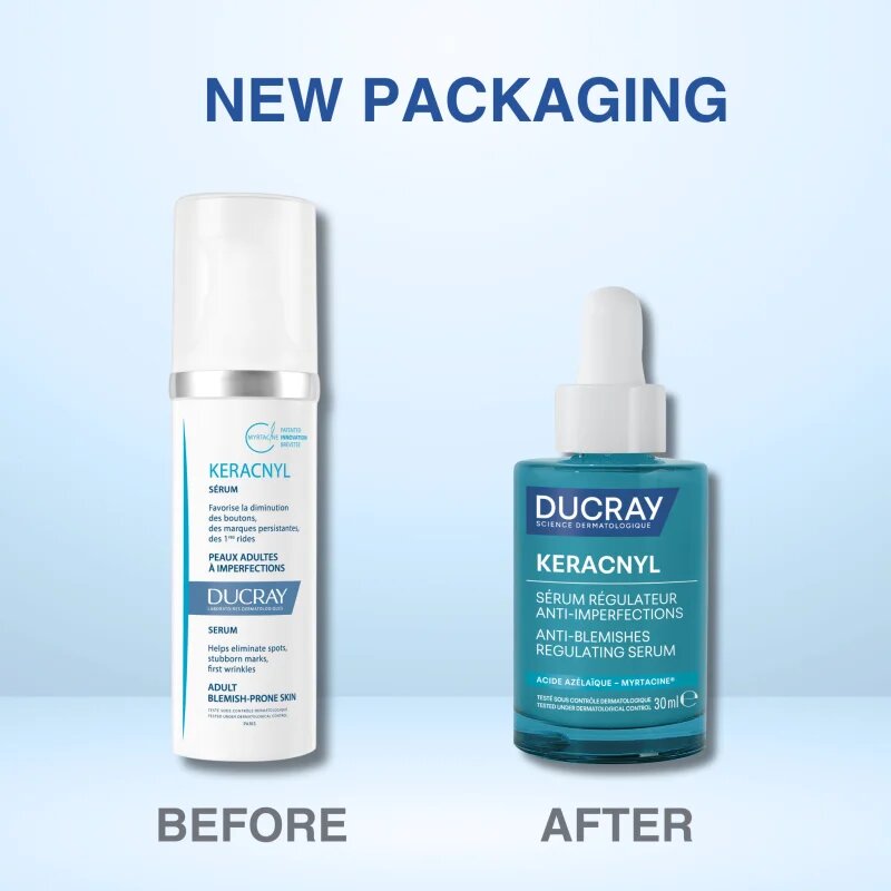 Ducray Keracnyl kremasti serum za kožo z nepravilnostmi 30 ml