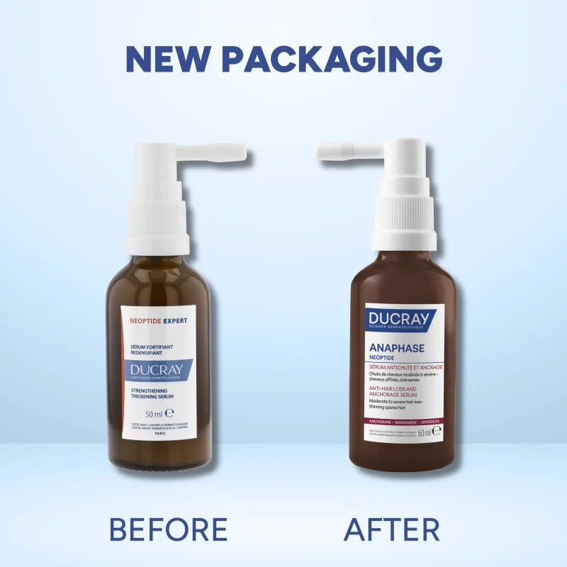 Ducray Neoptide Expert ciljna nega proti izpadanju las za okrepitev in rast las 2x50 ml