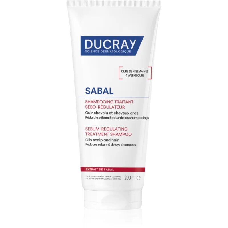 Ducray Sabal negovalni šampon za regulacijo sebuma 200 ml