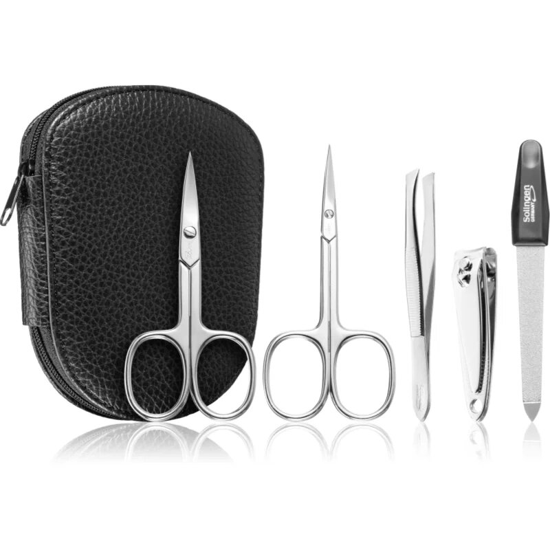 DuKaS Premium Line Solingen 112 set za manikiro + usnjena torbica za moške