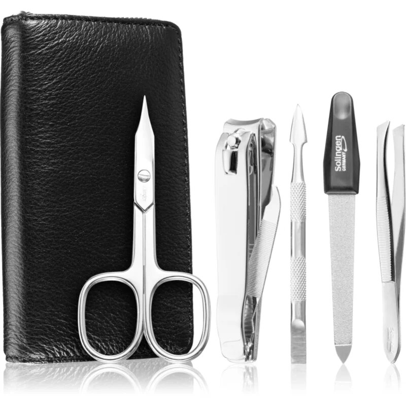 DuKaS Premium Line Solingen 1693 set za manikiro + usnjena torbica za moške