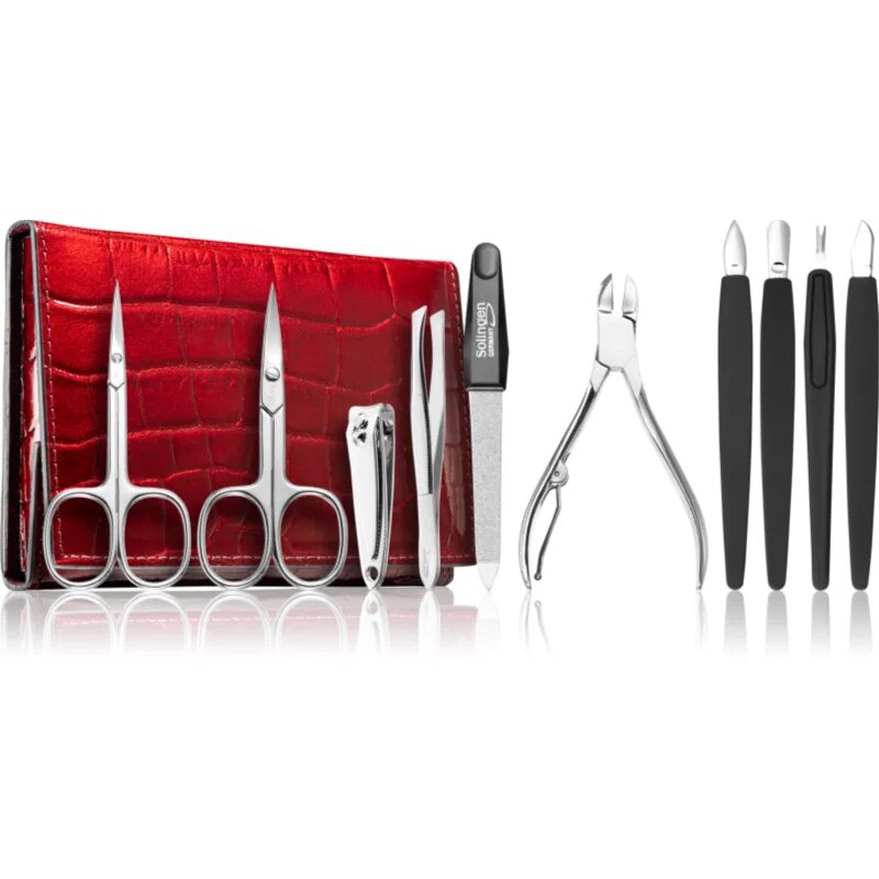 DuKaS Premium Line Solingen 252 set za manikiro + etui Burgundy