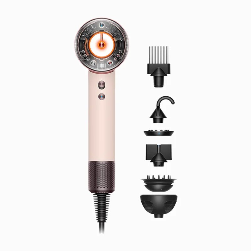 Dyson Supersonic Nural HD16 T3/T4 Ceramic Pink/Rose Gold sušilnik za lase Curly + Coily 1 kos