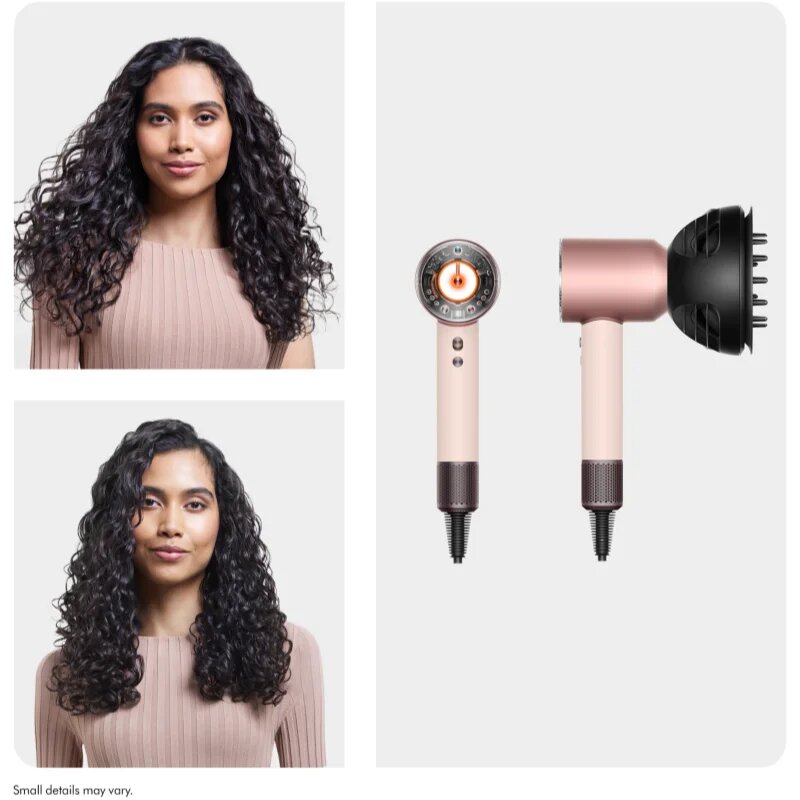 Dyson Supersonic Nural HD16 T3/T4 Ceramic Pink/Rose Gold sušilnik za lase Curly + Coily 1 kos