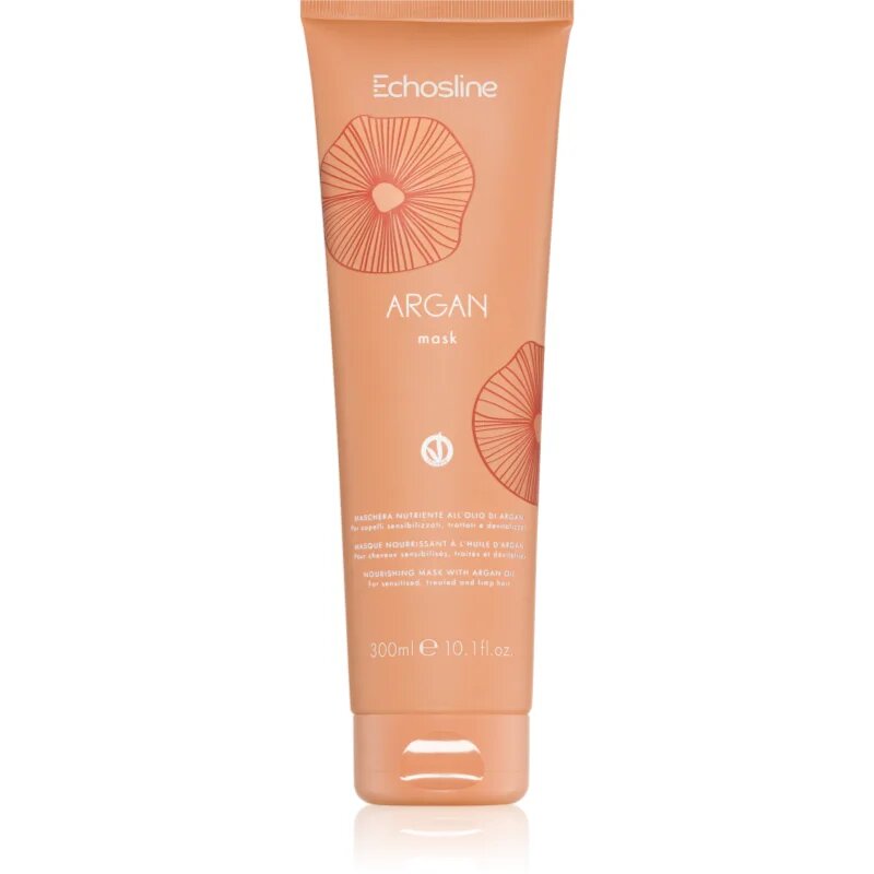 Echosline Argan mask hranilna maska za gladke in sijoče lase z arganovim oljem 300 ml