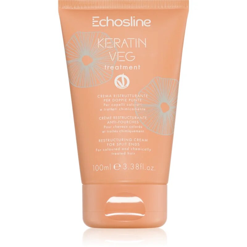 Echosline Keratin veg Treatment krema za razcepljene konice 100 ml