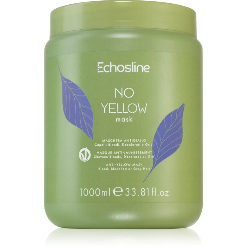 Echosline No Yellow Mask maska za lase za nevtralizacijo rumenih odtenkov 1000 ml
