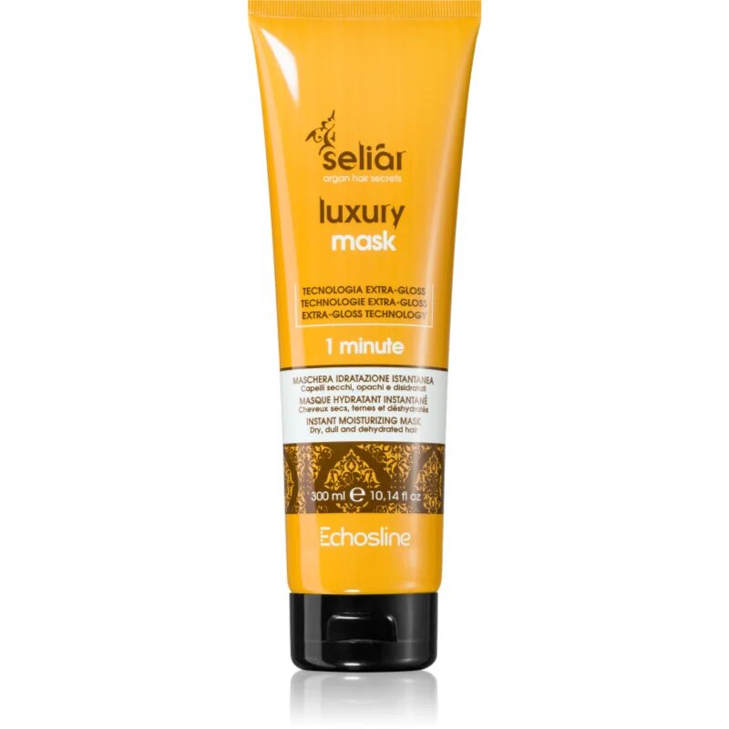 Echosline Seliár Luxury hranilna maska za gladke in sijoče lase 300 ml