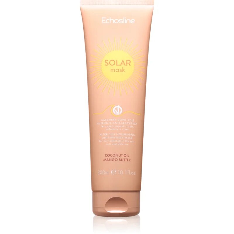 Echosline SOLAR Mask hranilna maska za lase izpostavljene soncu 300 ml