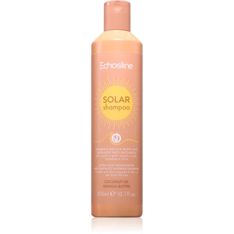 Echosline SOLAR Shampoo hranilni šampon za lase izpostavljene soncu 300 ml
